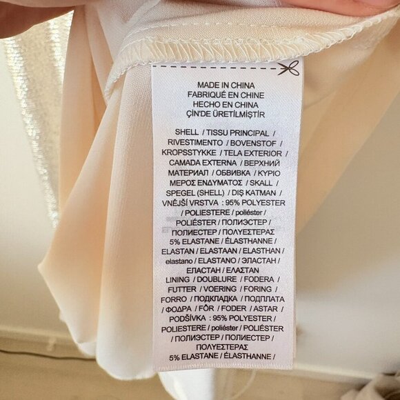 Lauren Ralph Lauren Metallic Shine Print Halter Dress Size 10 - Picture 10 of 10